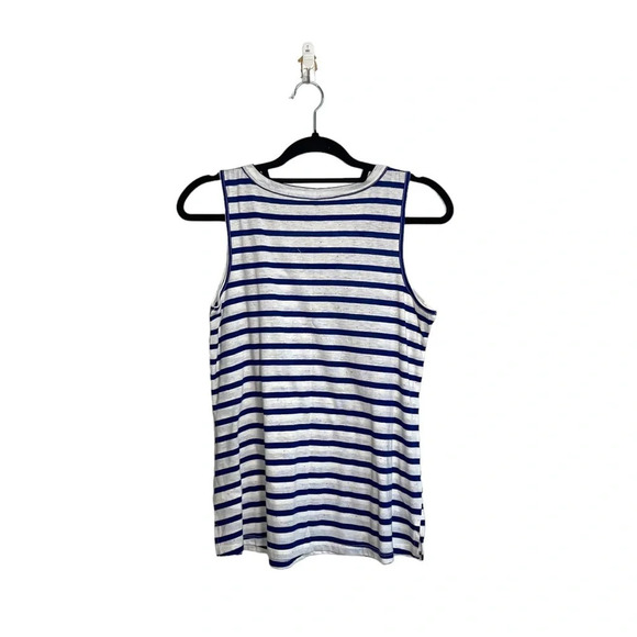 Maurices NWT 24/7 White & Blue Striped Flecked Forever Tank Top Medium Women’s - Picture 6 of 11